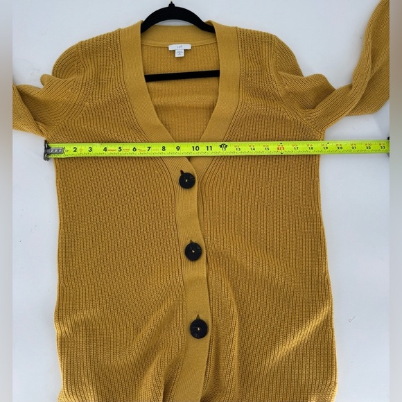 J Jill Women's Oversized Midi Knitted Open Button Front Cardigan Sweater - Picture 7 of 13